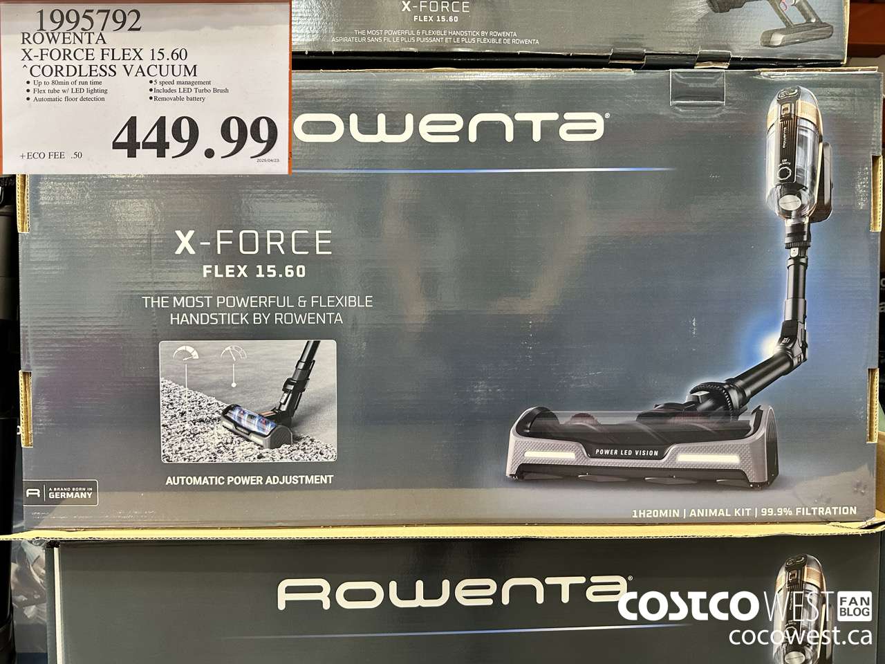 1995792 ROWENTA X-FORCE FLEX 15.60 CORDLESS VACUUM $449.99