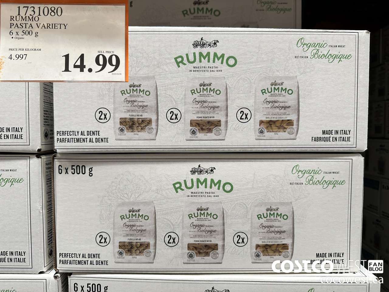 1731080 RUMMO PASTA VARIETY 6 X 500G $14.99