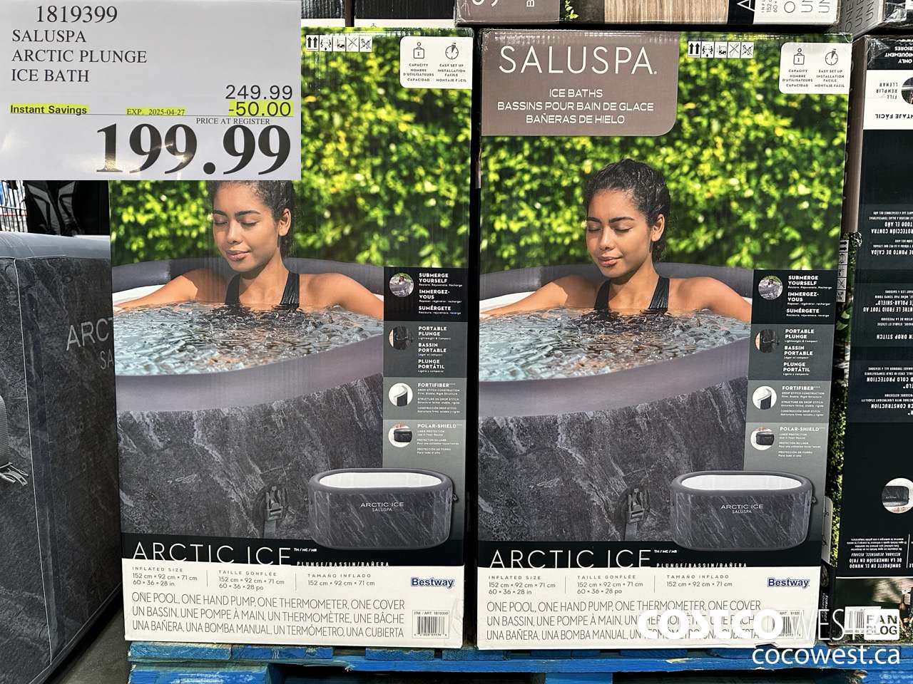1819399 SALUSPA ARCTIC PLUNGE ICE BATH ($50.00 INSTANT SAVINGS EXPIRES ON 2025-04-27) $199.99