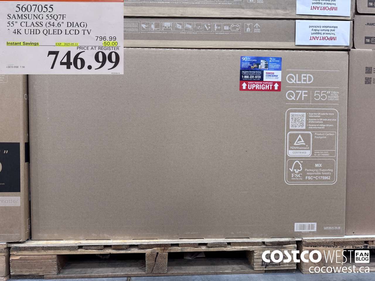 5607055 SAMSUNG 55Q7F 55