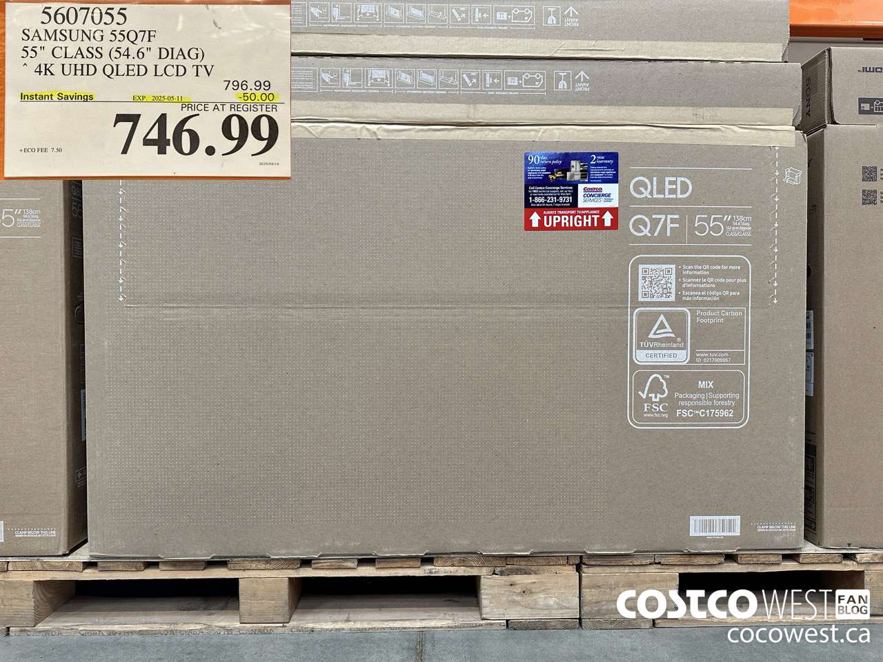 5607055 SAMSUNG 55Q7F 55