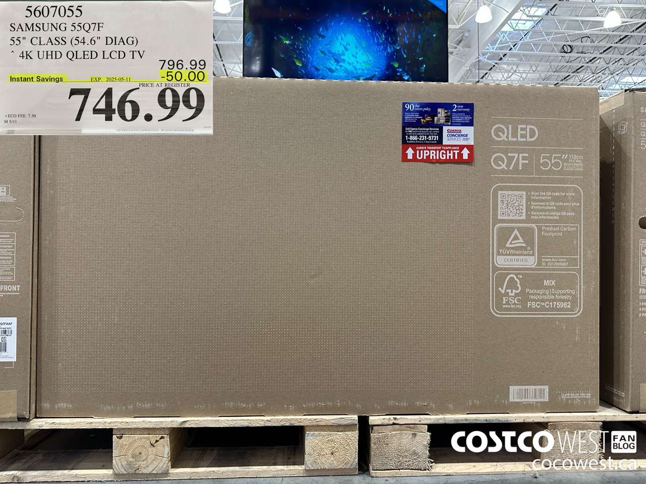 5607055 SAMSUNG 55Q7F 55