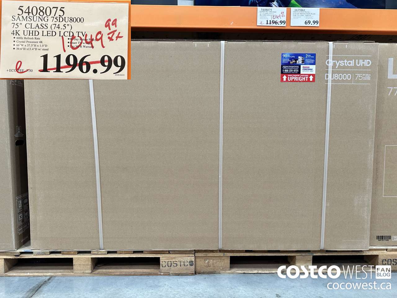 5408075 SAMSUNG 75DU8000 75