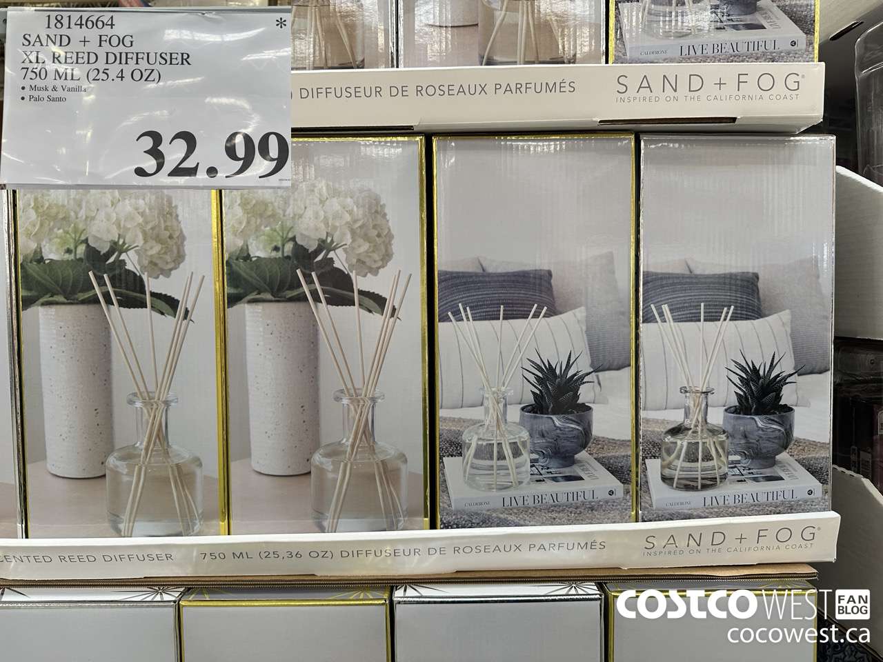 1814664 SAND + FOG XL REED DIFFUSER 750ML (25.4 OZ) $32.99