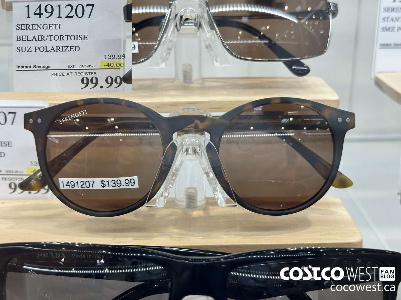 1491207 SERENGETI BELAIR/TORTOISE SUZ POLARIZED ($40.00 INSTANT SAVINGS EXPIRES ON 2025-05-11) $99.99