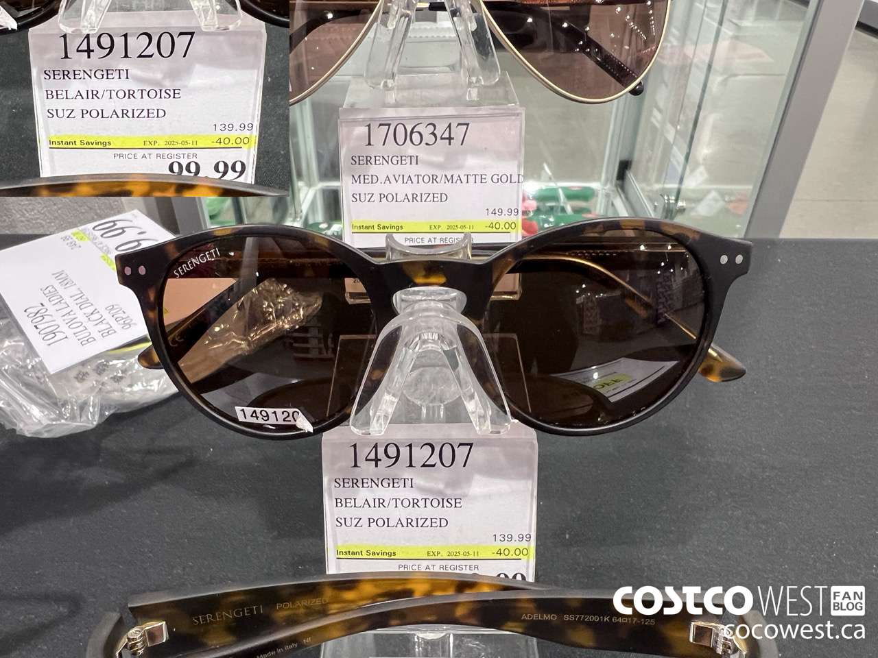 1491207 SERENGETI BELAIR/TORTOISE SUZ POLARIZED ($40.00 INSTANT SAVINGS EXPIRES ON 2025-05-11) $99.99