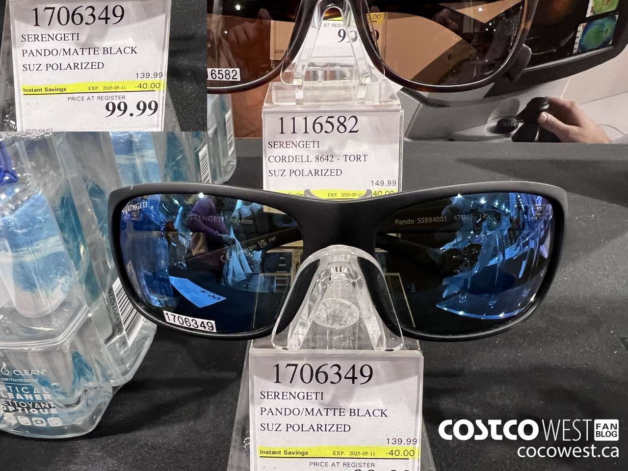 1706349 SERENGETI PANDO/MATTE BLACK SUZ POLARIZED ($40.00 INSTANT SAVINGS EXPIRES ON 2025-05-11) $99.99