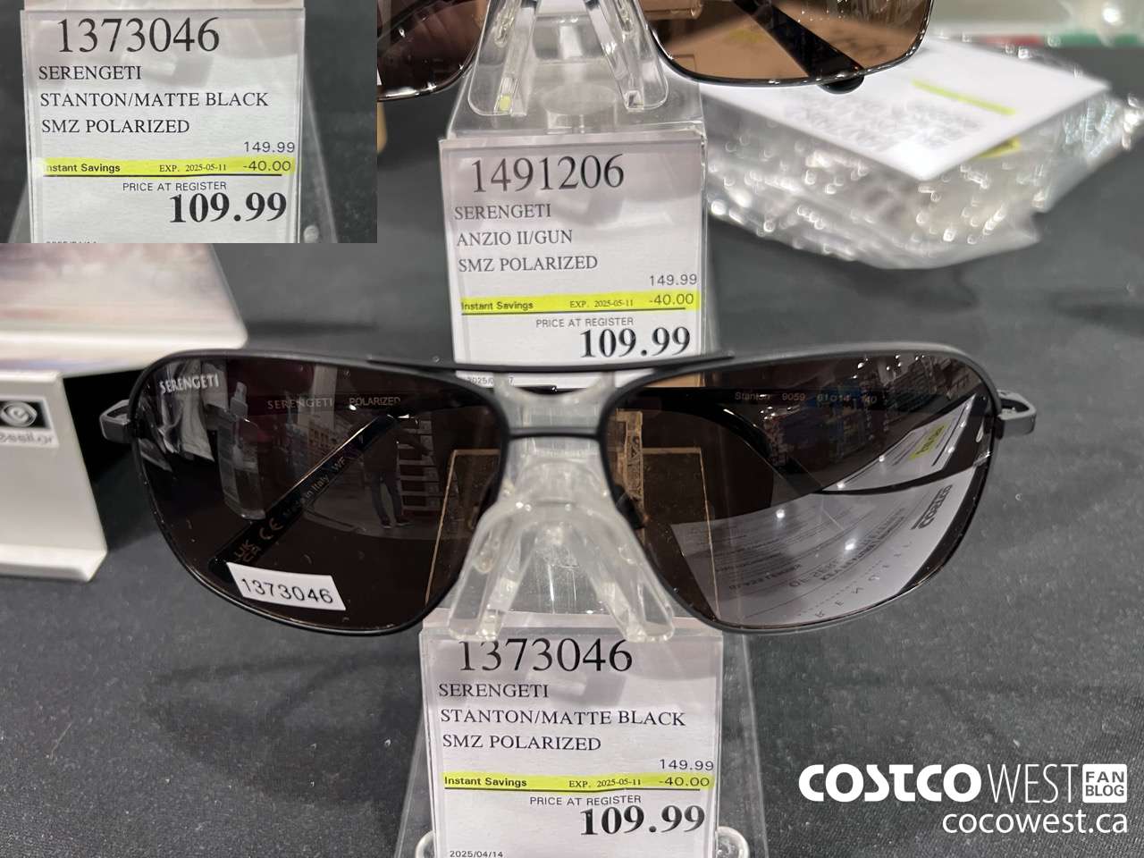 1373046 SERENGETI STANTON/MATTE BLACK SMZ ($40.00 INSTANT SAVINGS EXPIRES ON 2025-05-11) $109.99