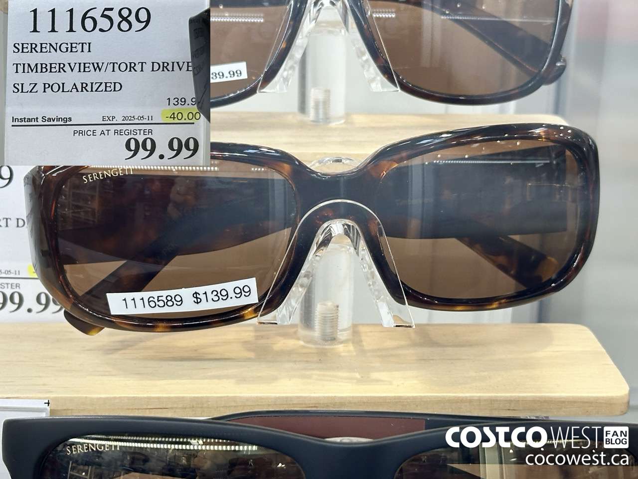 1116589 SERENGETI TIMBERVIEW/TORT DRIVER SLZ POLARIZED ($40.00 INSTANT SAVINGS EXPIRES ON 2025-05-11) $99.99