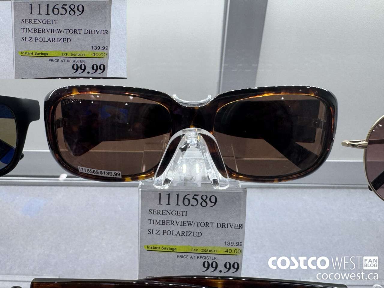 1116589 SERENGETI TIMBERVIEW/TORT DRIVER SLZ POLARIZED ($40.00 INSTANT SAVINGS EXPIRES ON 2025-05-11) $99.99