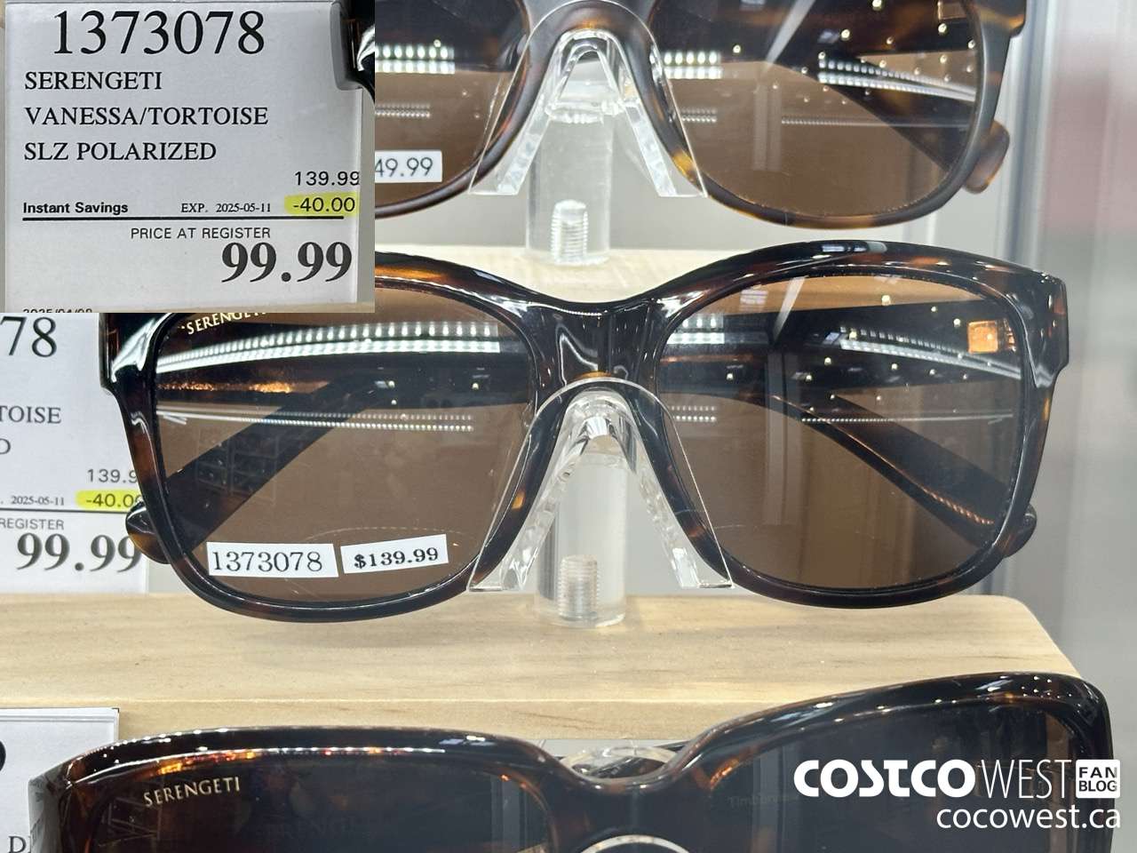 1373078 SERENGETI VANESSA/ TORTOISE SLZ POLARIZED ($40.00 INSTANT SAVINGS EXPIRES ON 2025-05-11) $99.99