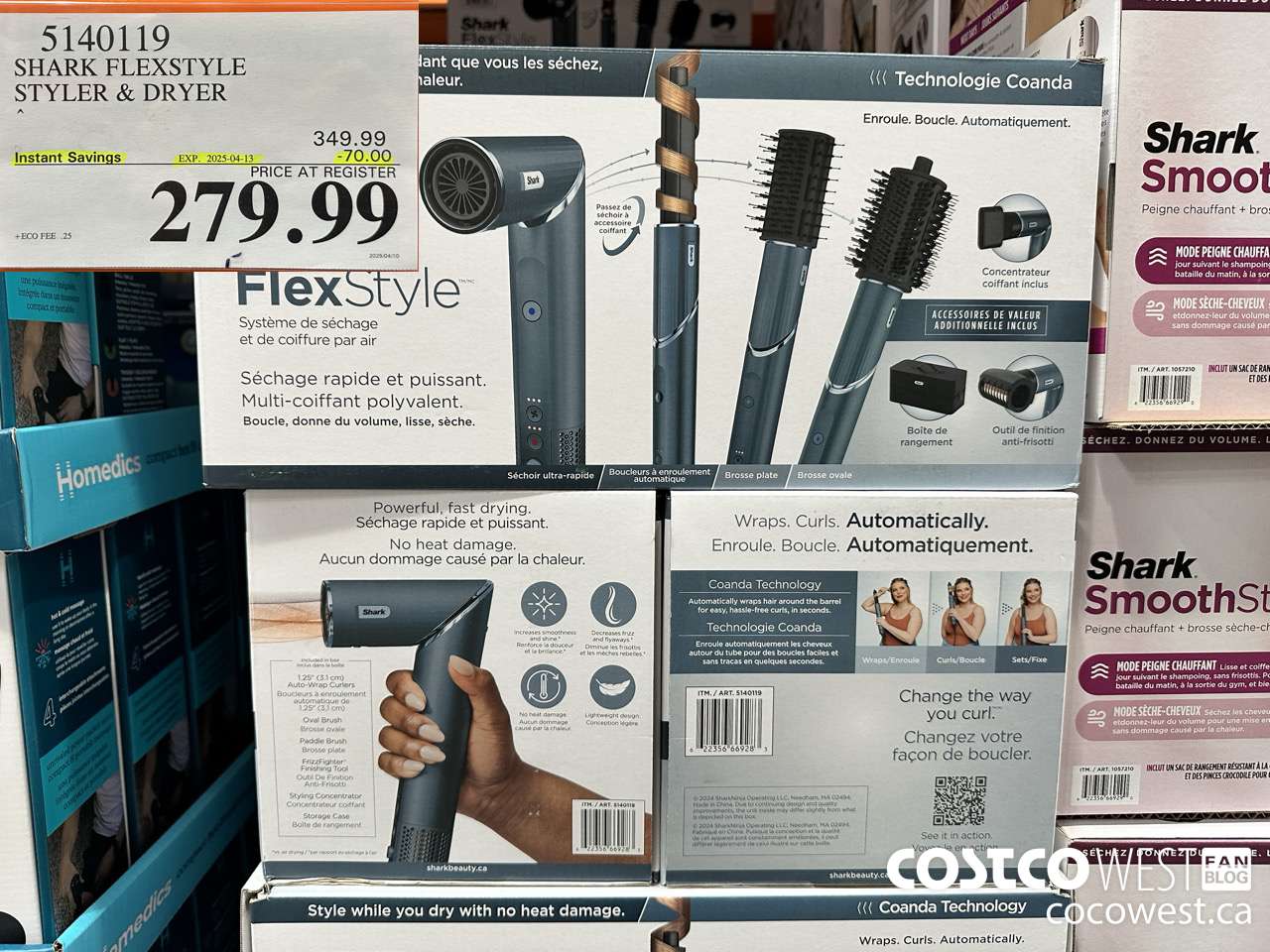 5140119 SHARK FLEXSTYLE STYLER & DRYER ($70.00 INSTANT SAVINGS EXPIRES ON 2025-04-13) $279.99