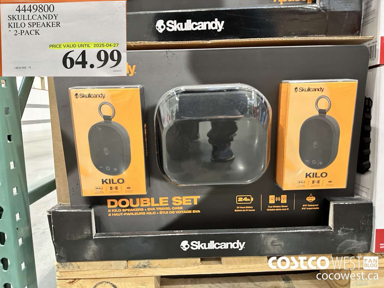 4449800 SKULLCANDY KILO SPEAKER 2-PACK (EXPIRES ON 2025-04-27) $64.99