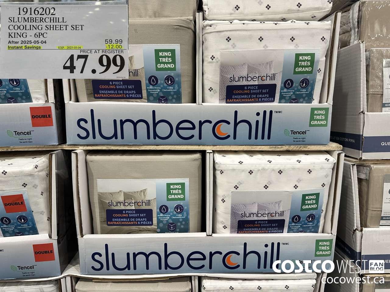 1916202 SLUMBERCHILL COOLING SHEET SET KING 6PC ($12.00 INSTANT SAVINGS EXPIRES ON 2025-05-04) $47.99