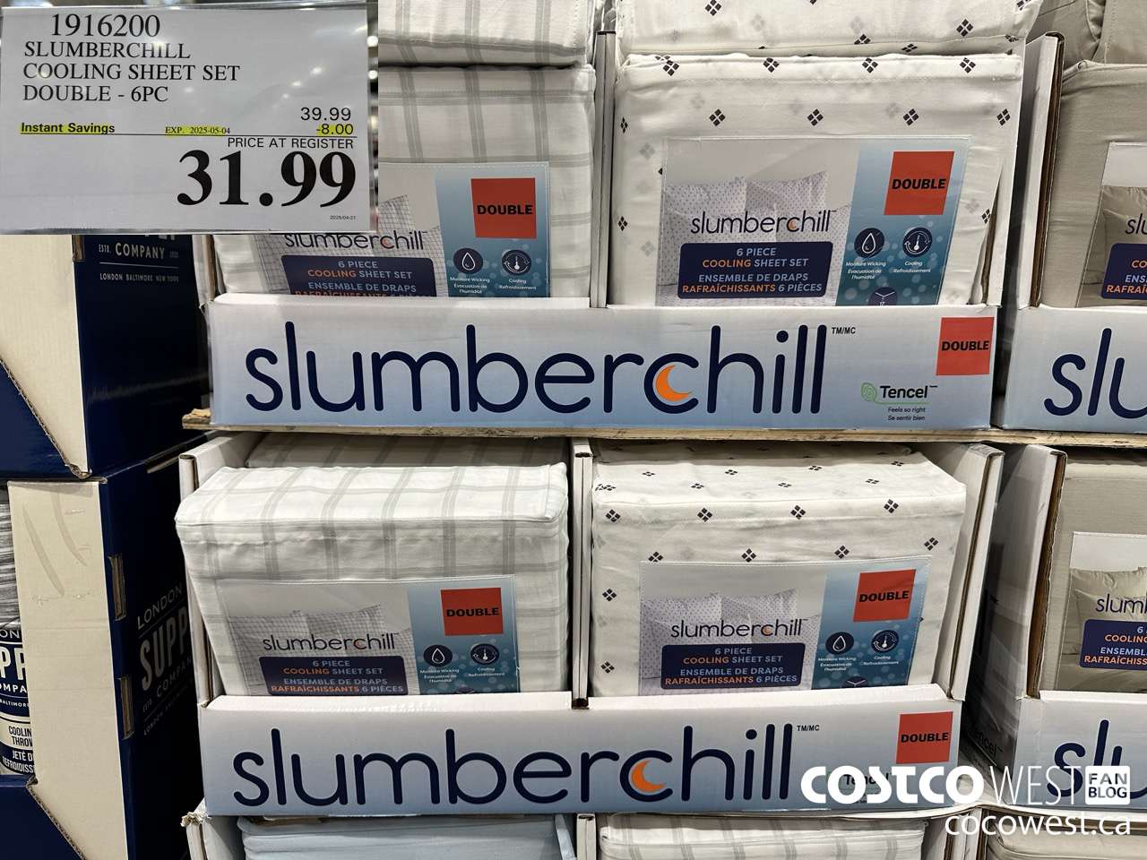 1916200 SLUMBERCHIL COOLING SHEET SET DOUBLE 6PC ($8.00 INSTANT SAVINGS EXPIRES ON 2025-05-04) $31.99