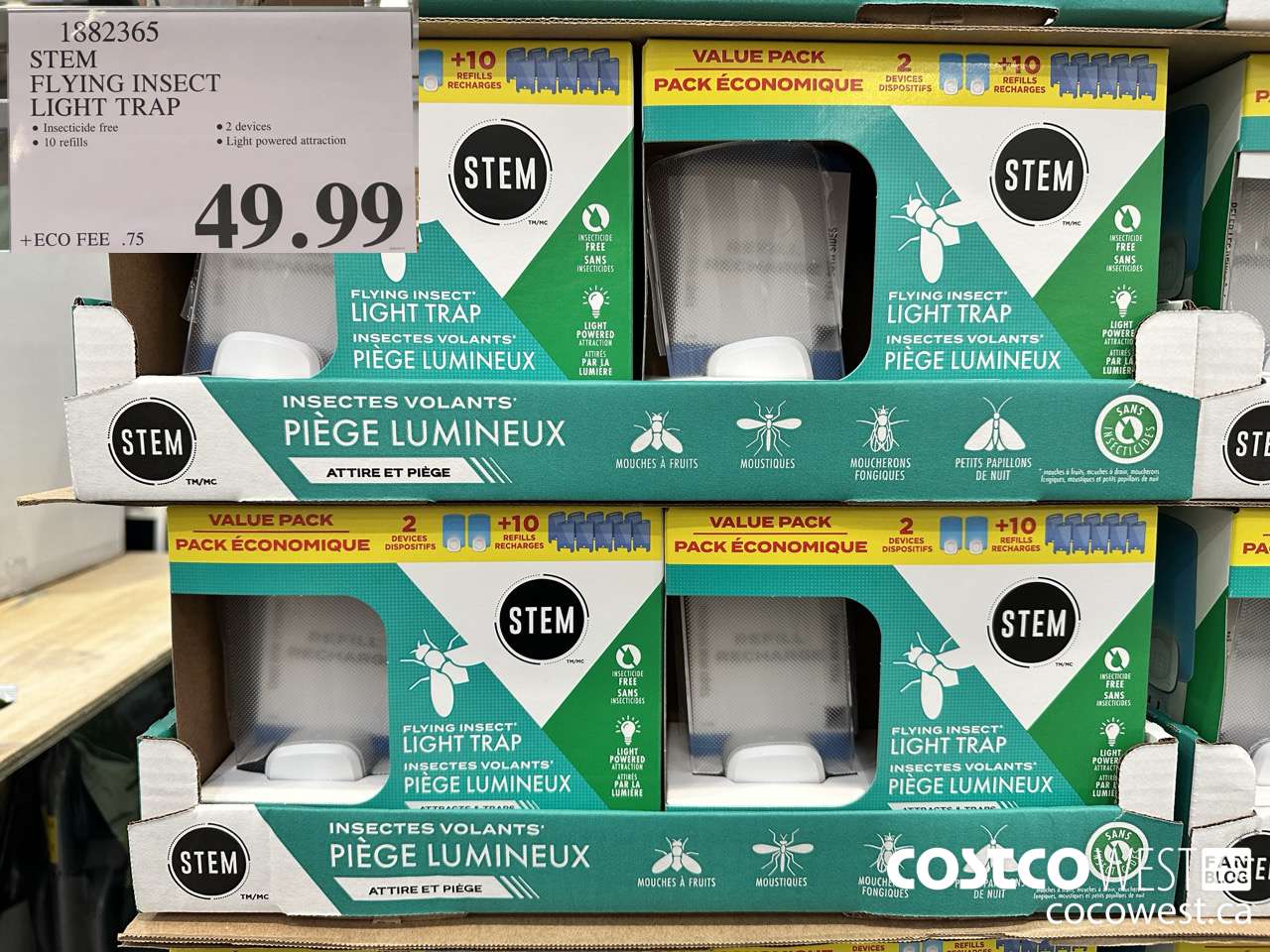 1882365 STEM FLYING INSECT LIGHT TRAP $49.99