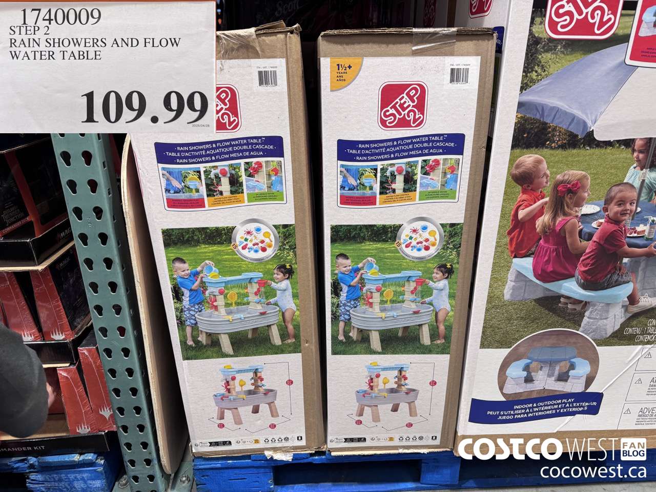 1740009 STEP 2 RAIN SHOWERS AND FLOW WATER TABLE $109.99