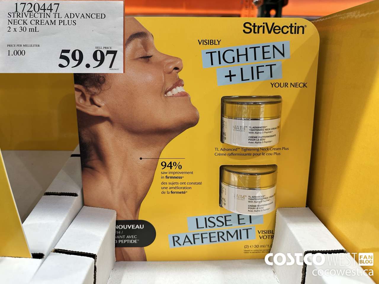 1720447 STIVECTIN TL ADVANCED NECK CREAM PLUS 2 X 30 ML $59.97