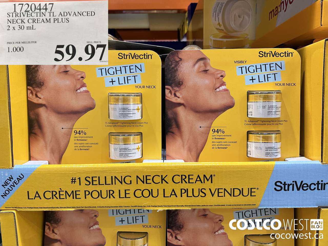 1720447 STIVECTIN TL ADVANCED NECK CREAM PLUS 2 X 30 ML $59.97