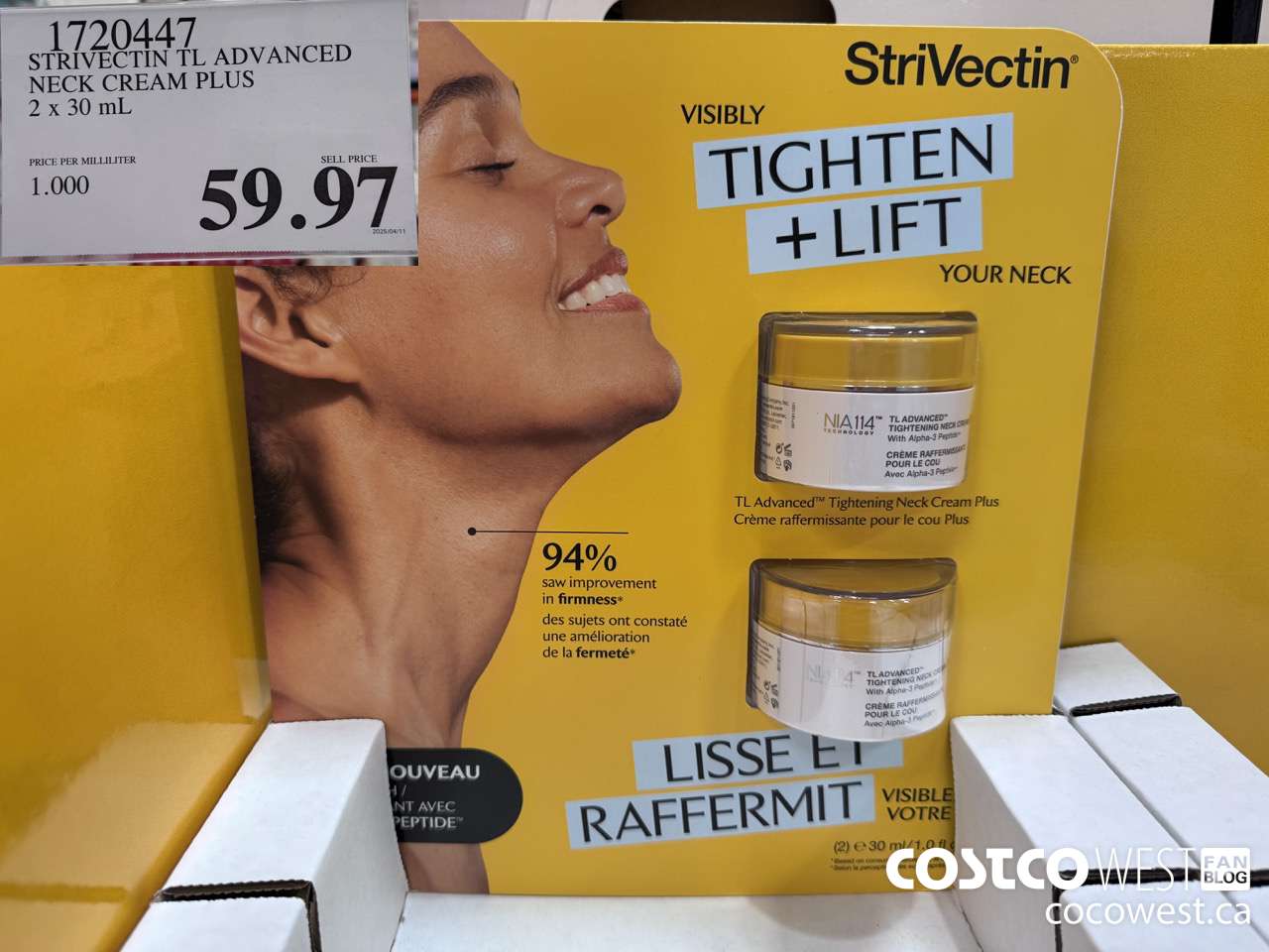 1720447 STIVECTIN TL ADVANCED NECK CREAM PLUS 2 X 30 ML $59.97