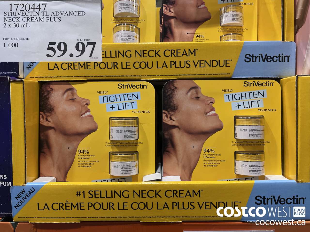 1720447 STIVECTIN TL ADVANCED NECK CREAM PLUS 2 X 30 ML $59.97