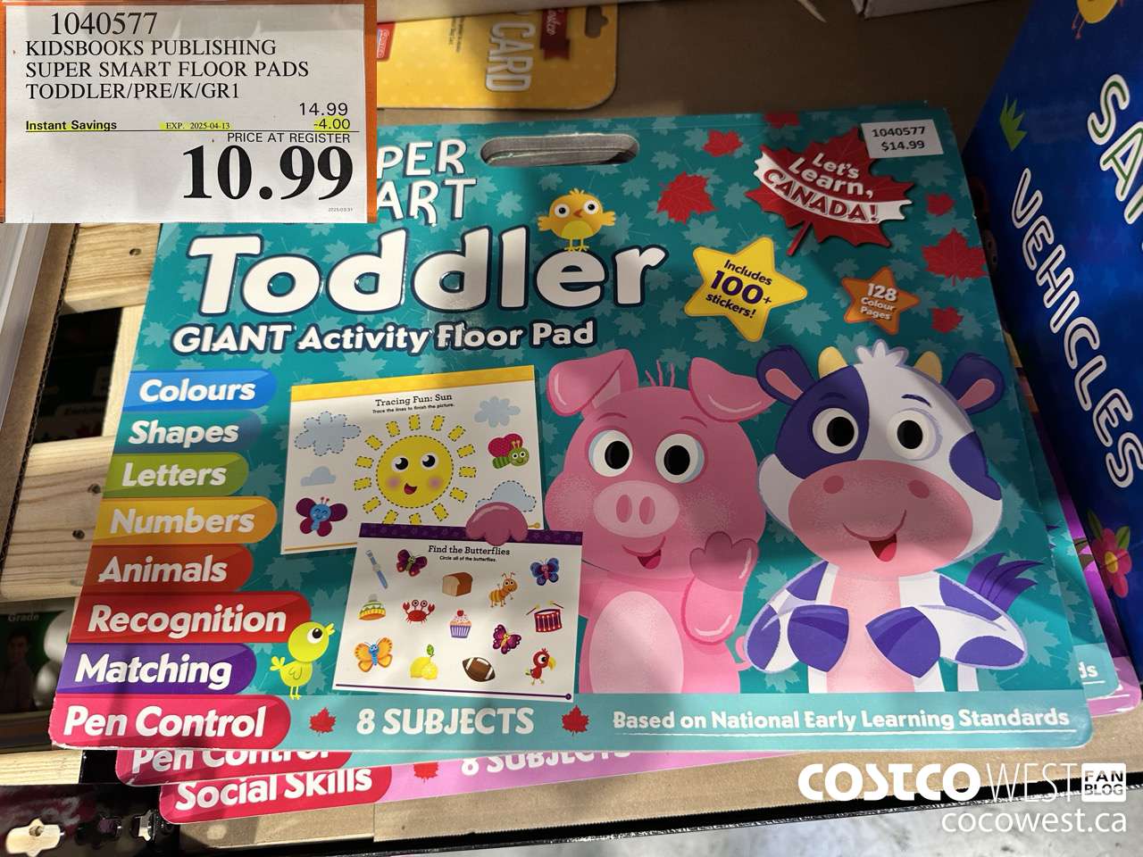 1040577 SUPER SMART FLOOR PADS PRESCHOOL/KINDERGARTEN FIRST GRADE/TODDLER ($4.00 INSTANT SAVINGS EXPIRES ON 2025-04-13) $10.99