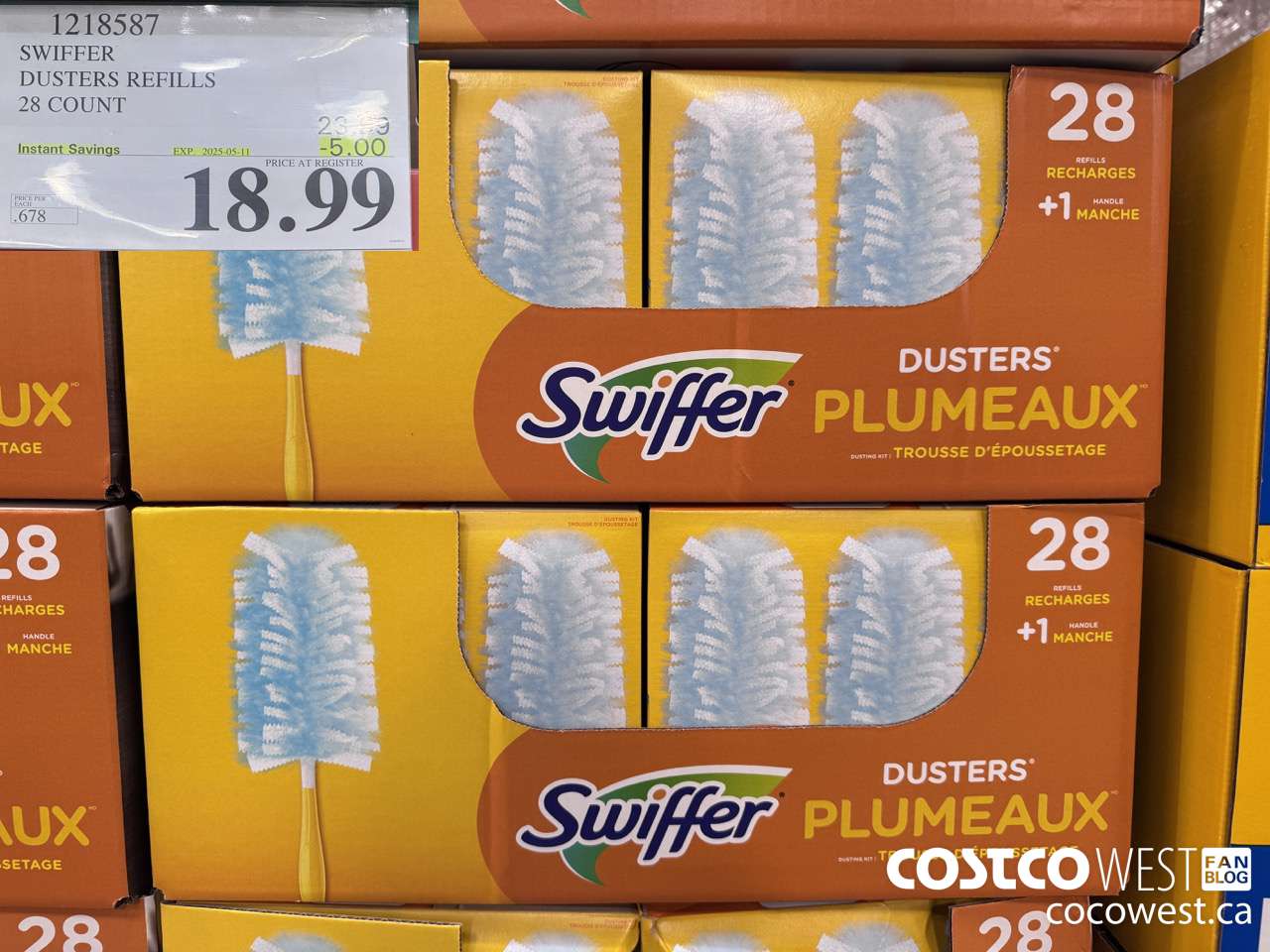 1218587 SWIFFER DUSTERS REFILLS 28 COUNT ($5.00 INSTANT SAVINGS EXPIRES ON 2025-05-11) $18.99