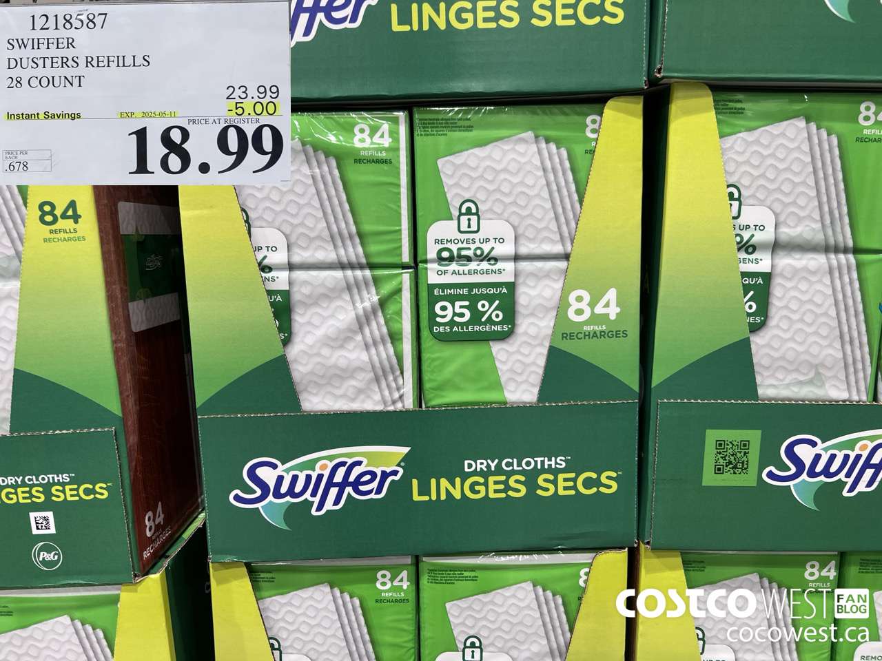 1218587 SWIFFER DUSTERS REFILLS 28 COUNT ($5.00 INSTANT SAVINGS EXPIRES ON 2025-05-11) $18.99