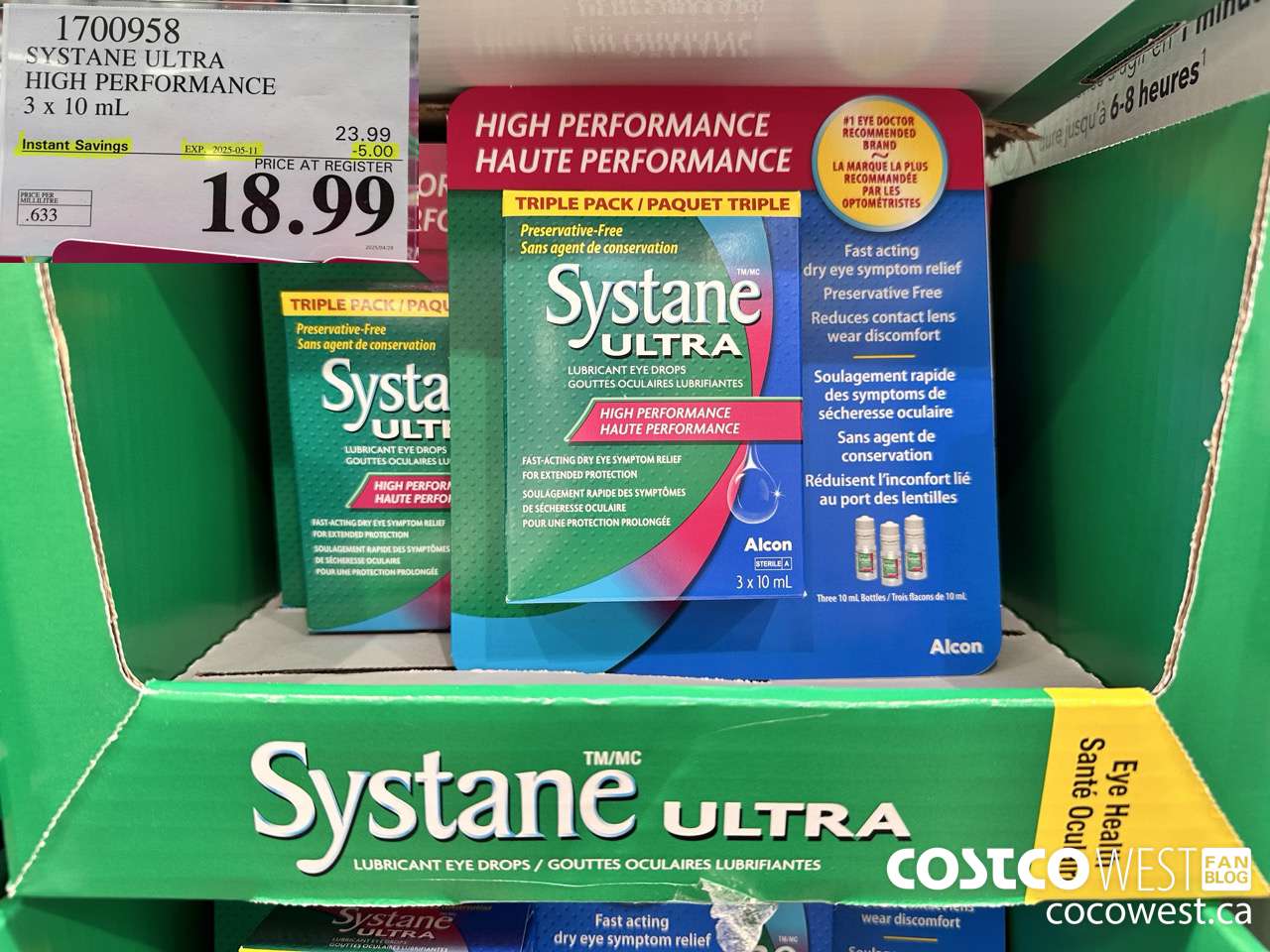 1700958 SYSTANE ULTRA PRESERVATIVE FREE 3 X 10 ML ($5.00 INSTANT SAVINGS EXPIRES ON 2025-05-11) $18.99