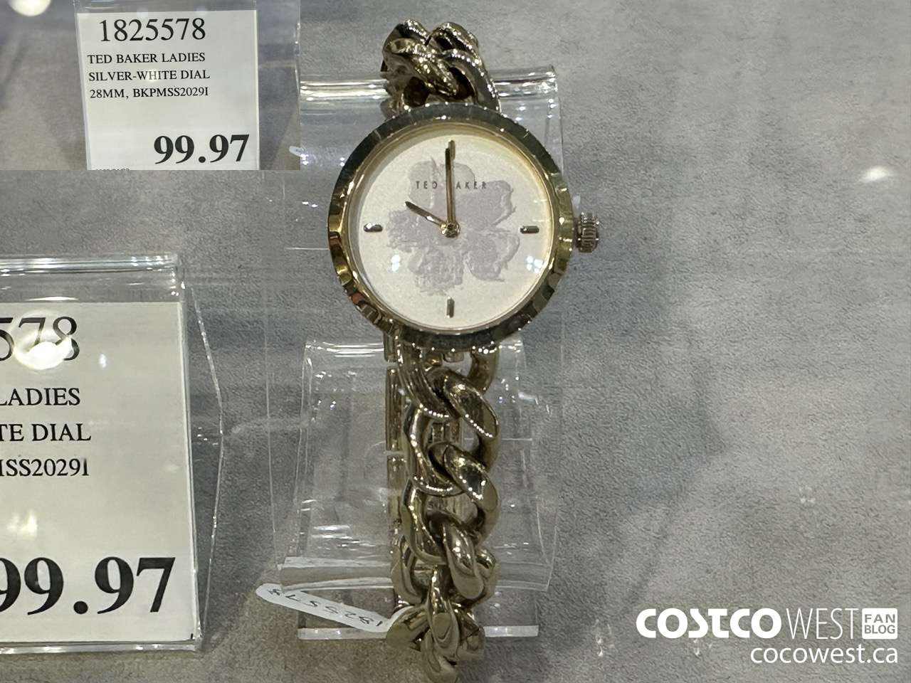 1825578 TED BAKER LADIES SILVER-WHITE DIAL 28MM BKPMSS2029I $99.97