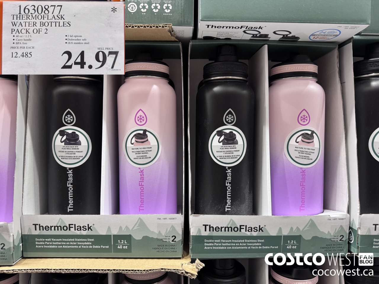 1630877 THERMOFLASK WATER BOTTLES PACK OF 2 $24.97
