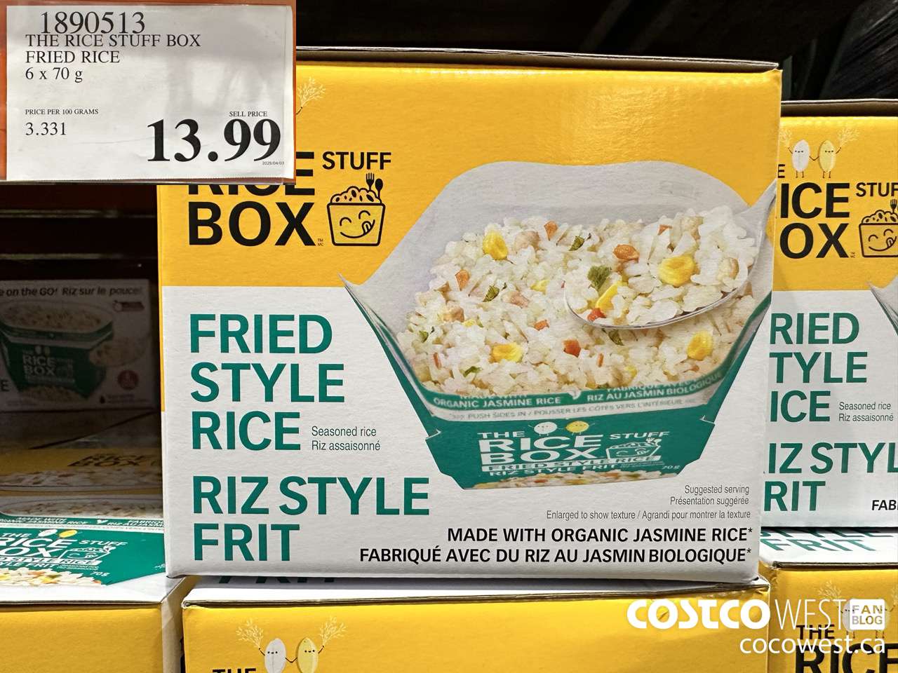 1890513 THE RICE STUFF BOX FRIED RICE 6 X 70G $13.99