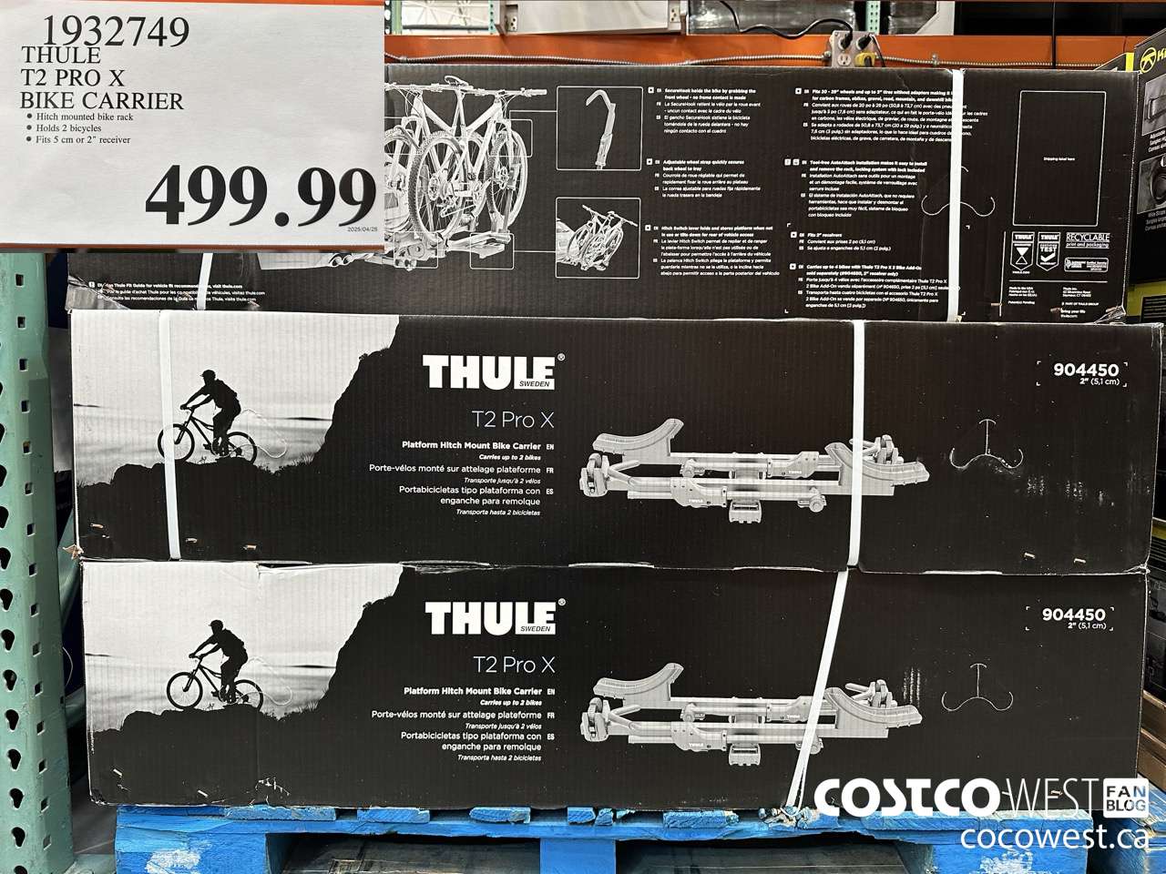 1932749 THULE T2 PROX BIKE CARRIER $499.99