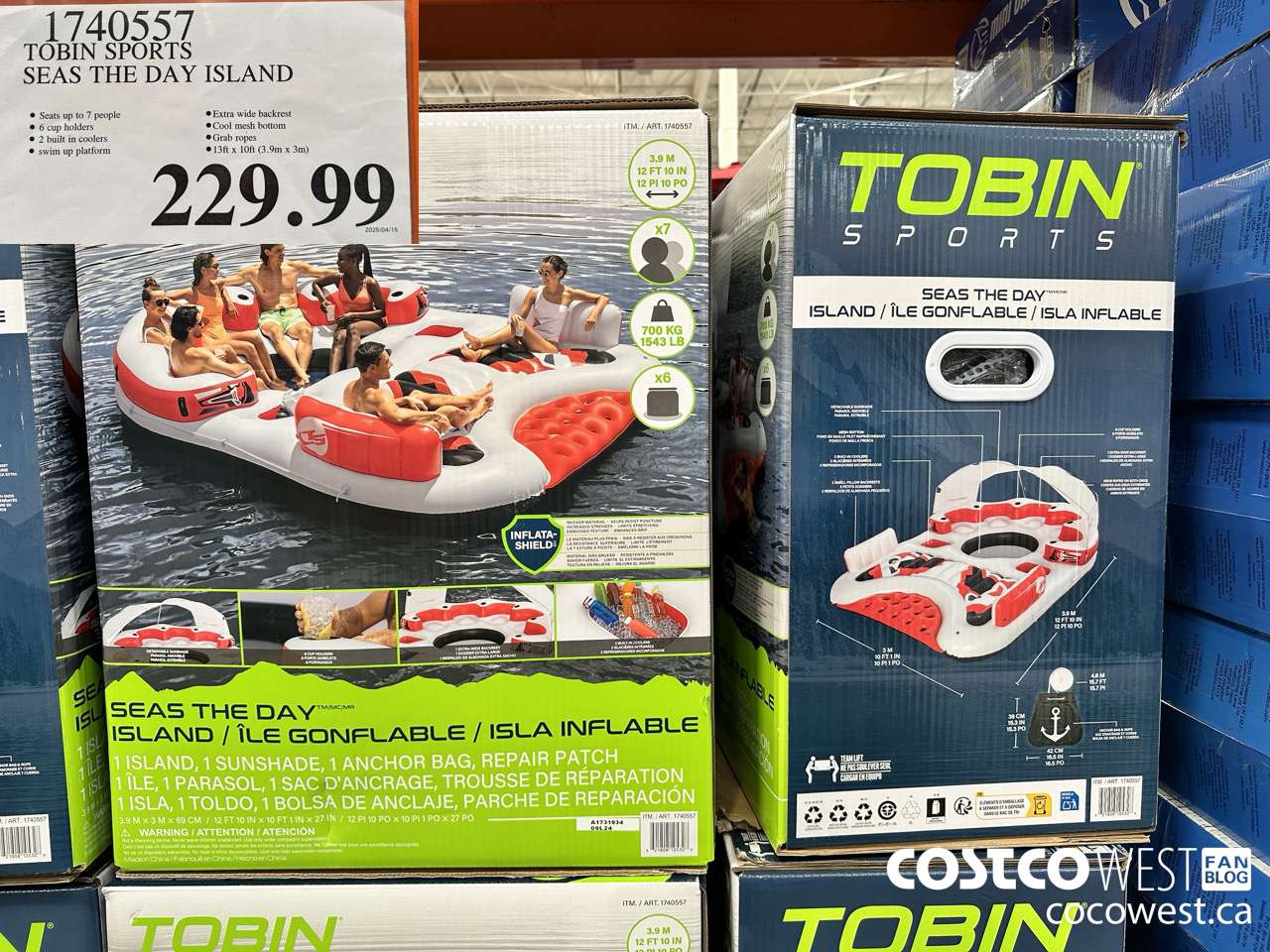 1740557 TOBIN SPORTS SEAS THE DAY ISLAND $229.99