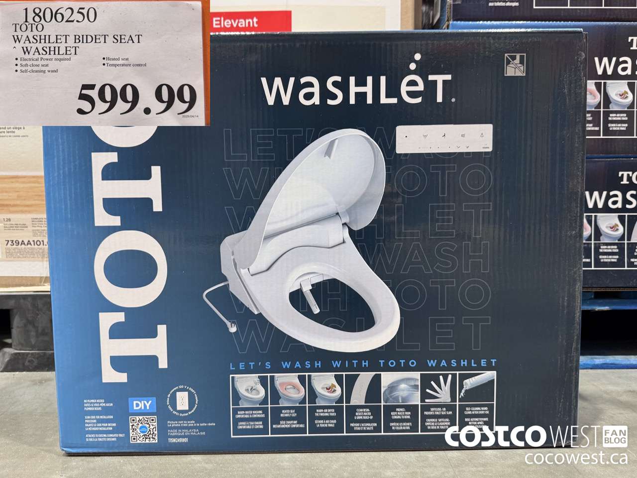 1806250 TOTO WASHLET BIDET SEAT WASHLET $599.99