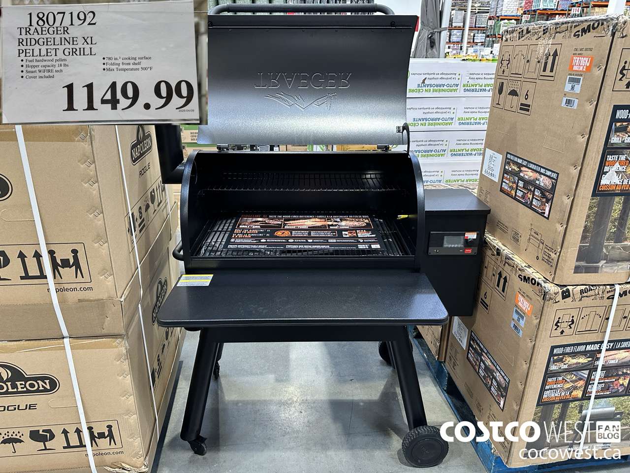 1807192 TRAEGER RIDGELINE XL PELLET GRILL $1149.99