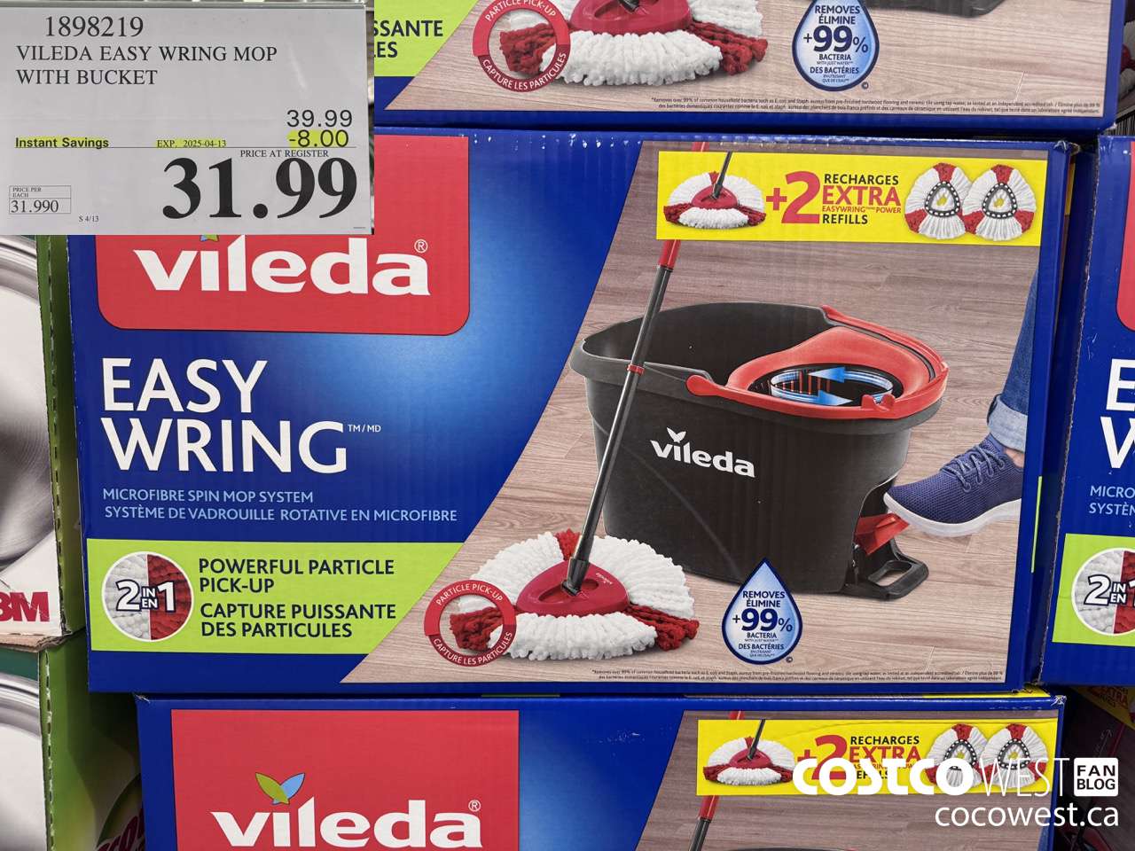 1898219 VILEDA EASY WRING MOP WITH BUCKET ($8.00 INSTANT SAVINGS EXPIRES ON 2025-04-13) $31.99
