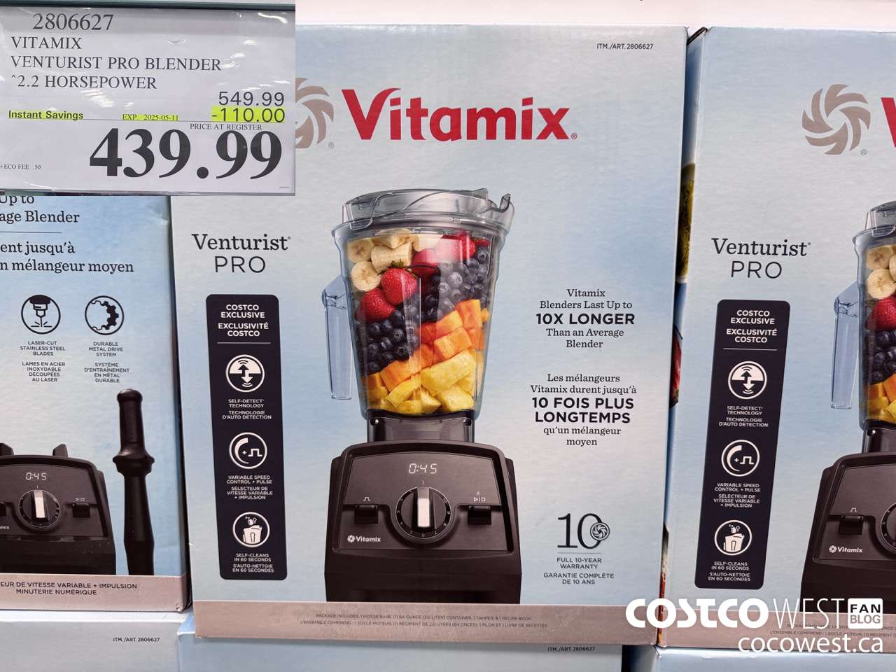 2806627 VITAMIX VENTURIST PRO BLENDER ($110.00 INSTANT SAVINGS EXPIRES ON 2025-05-11) $439.99