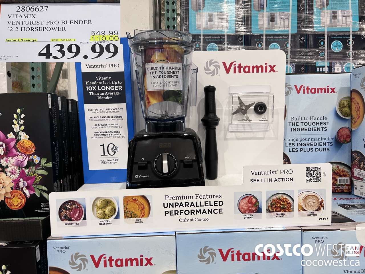2806627 VITAMIX VENTURIST PRO BLENDER ($110.00 INSTANT SAVINGS EXPIRES ON 2025-05-11) $439.99