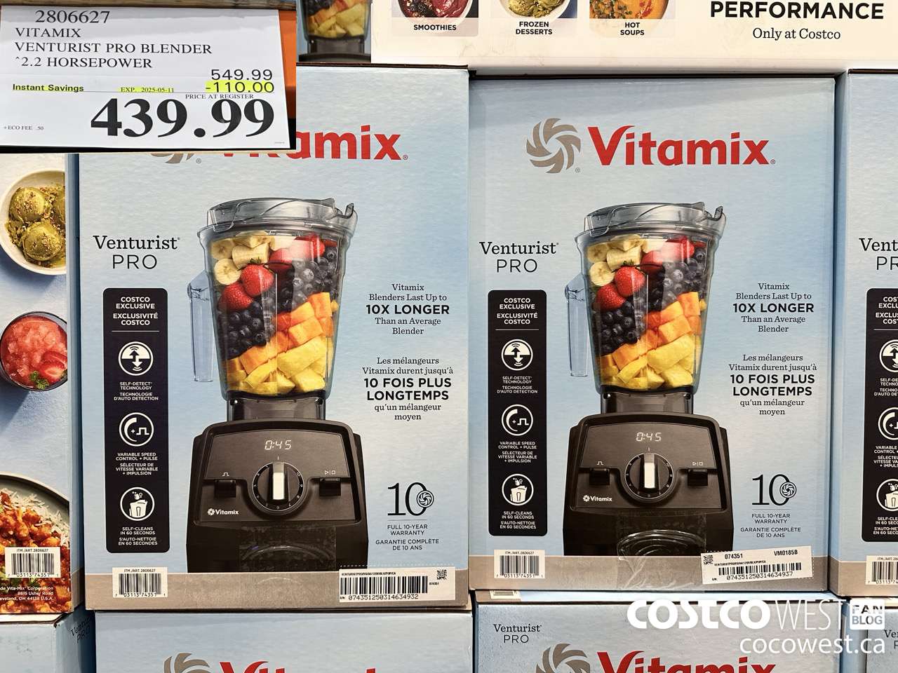 2806627 VITAMIX VENTURIST PRO BLENDER ($110.00 INSTANT SAVINGS EXPIRES ON 2025-05-11) $439.99
