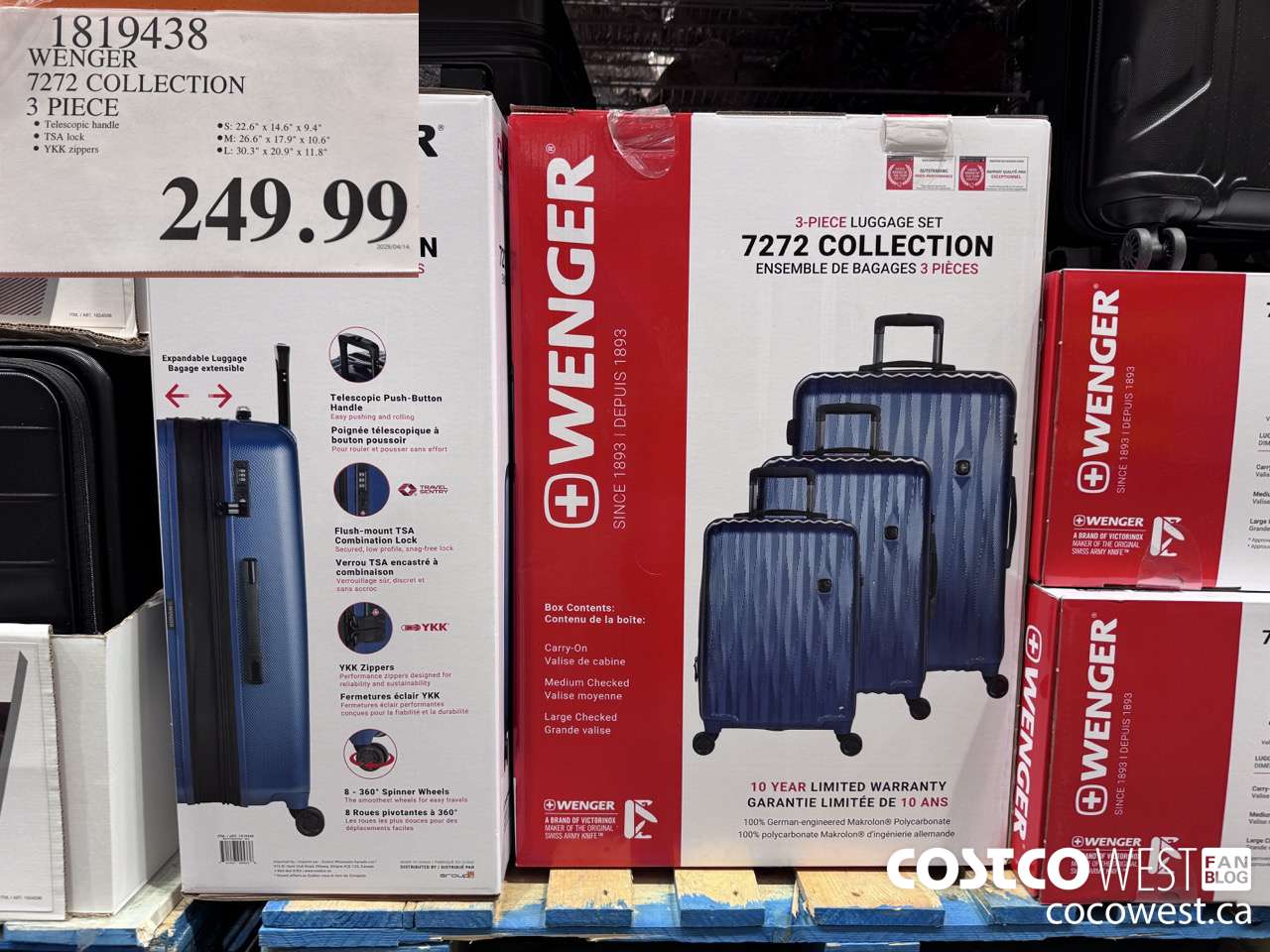 1819438 WENGER 7272 COLLECTION 3 PIECE $249.99