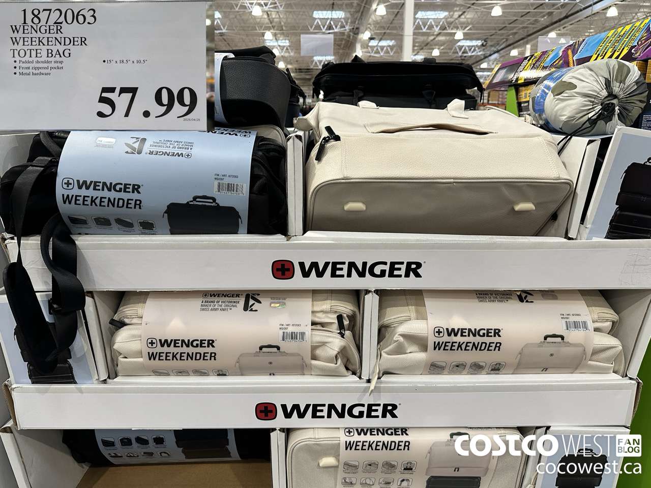 1872063 WENGER WEEKENDER TOTE BAG $57.99