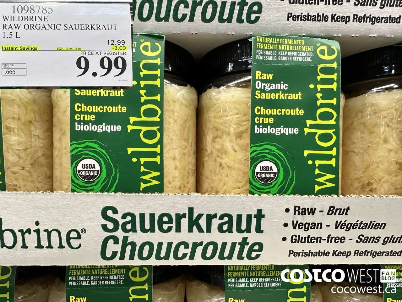 1098785 WILDBRINE RAW ORGANIC SAUERKRAUT 1.5L ($3.00 INSTANT SAVINGS EXPIRES ON 2025-05-04) $9.99