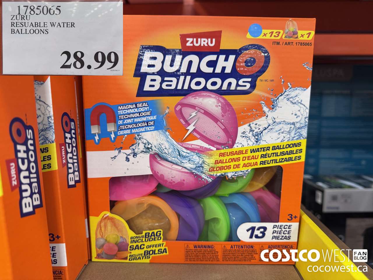 1785065 ZURU REUSABLE WATER BALLOONS $28.99