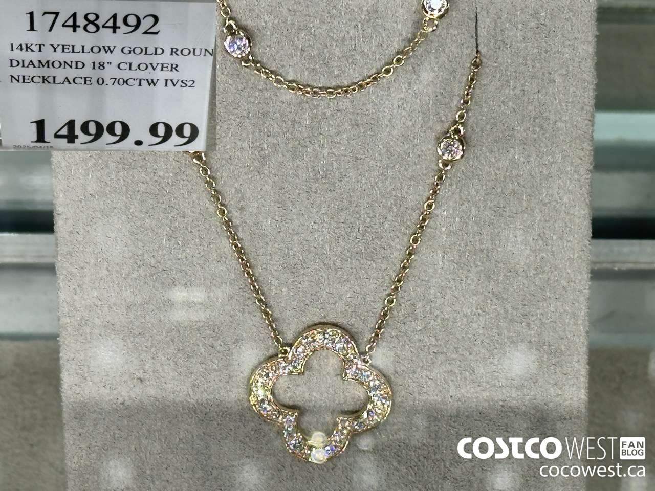 1748492 14KT YELLOW GOLD ROUND DIAMOND 18