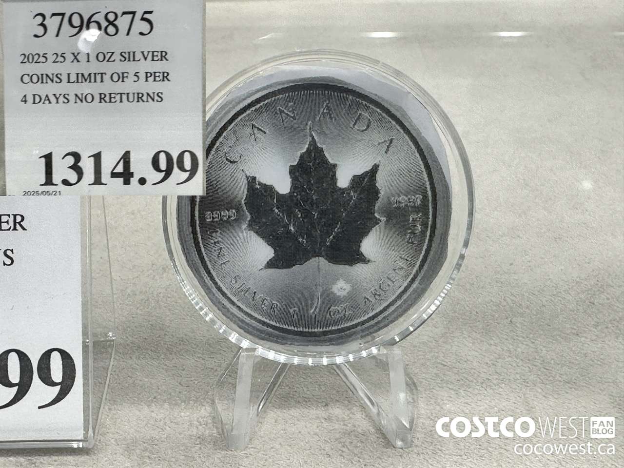3796875 2025 25 X 1 OZ SILVER COINS LIMIT OF 5 PER 4 DAYS NO RETURNS $1314.99