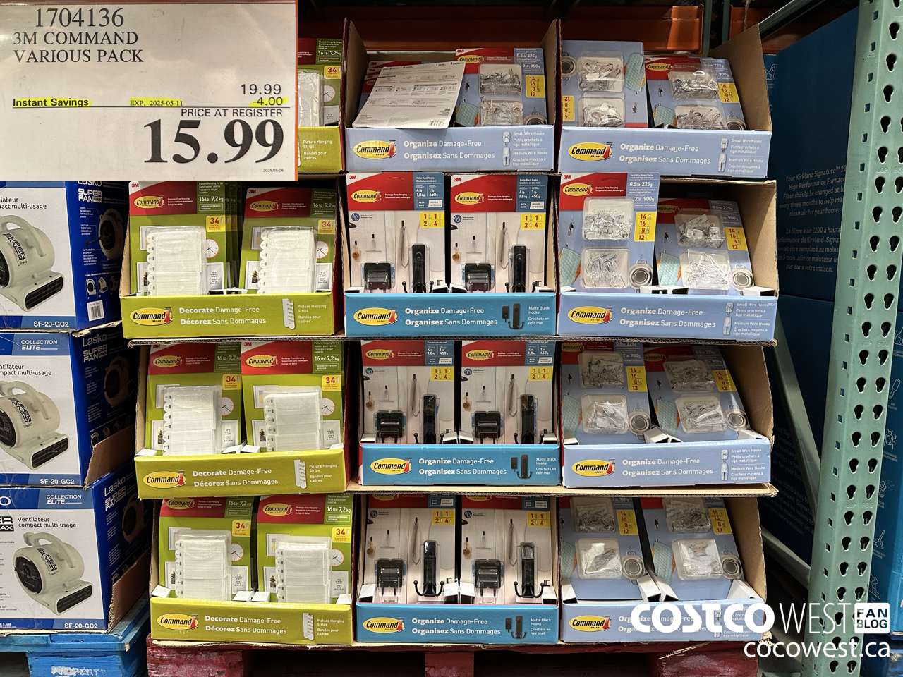 1704136 3M COMMAND VARIOUS PACK ($4.00 INSTANT SAVINGS EXPIRES ON 2025-05-11) $15.99