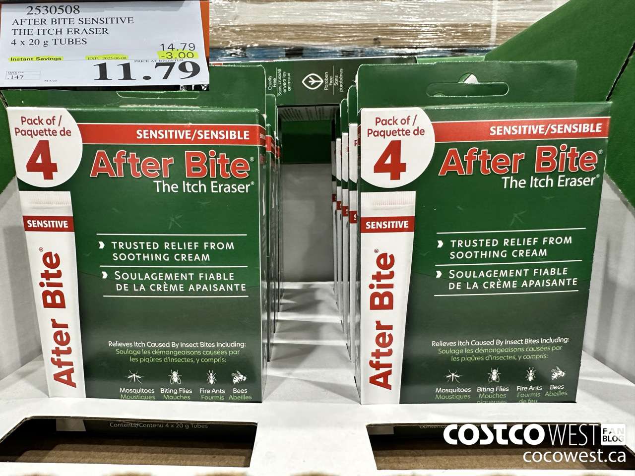 2530508 AFTERBITE SENSITIVE INSECT BITE TREATMENT KIT 4 PACK ($3.00 INSTANT SAVINGS EXPIRES ON 2025-06-08) $11.79
