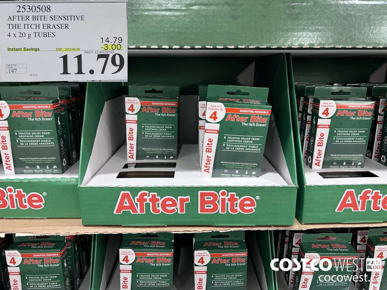 2530508 AFTERBITE SENSITIVE INSECT BITE TREATMENT KIT 4 PACK ($3.00 INSTANT SAVINGS EXPIRES ON 2025-06-08) $11.79