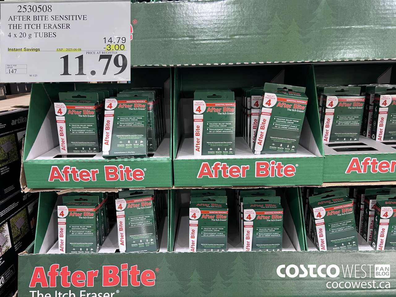 2530508 AFTERBITE SENSITIVE INSECT BITE TREATMENT KIT 4 PACK ($3.00 INSTANT SAVINGS EXPIRES ON 2025-06-08) $11.79